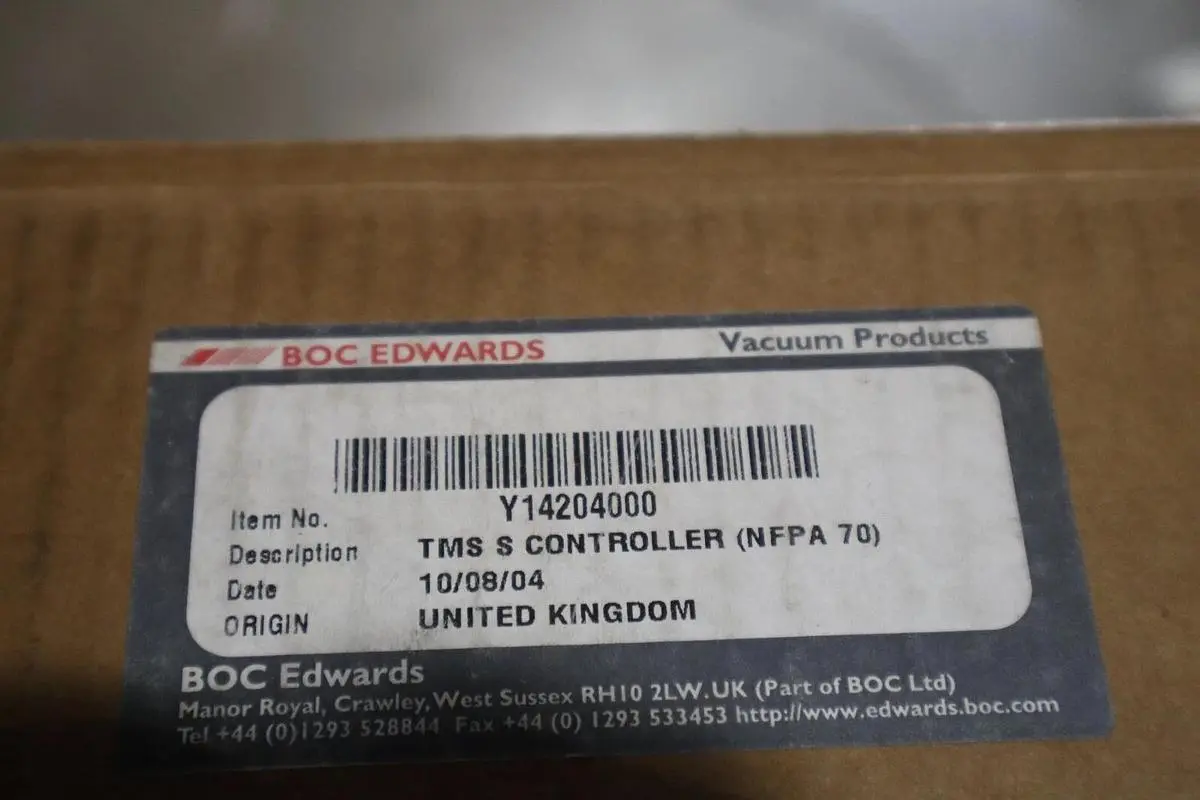 NEW BOC EDWARDS Y14204000 TMS TEMPERATURE MEASURING SYSTEM STOCK 1001A