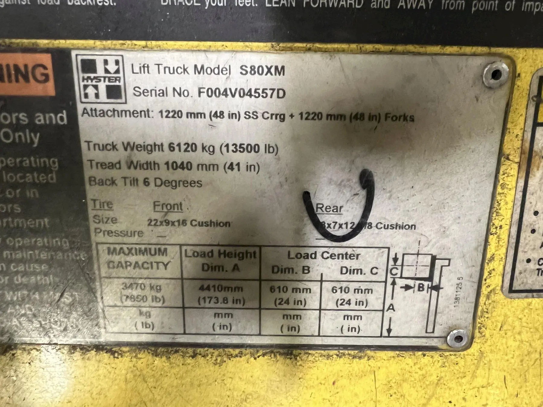 USED HYSTER S80XM