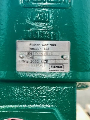 Fisher 1.5" V300 V-Ball Control Valve