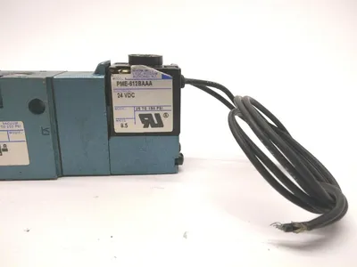 USED MAC VALVES DUAL SOLENOID VALVE WITH PME-612BAAA 24V COILS