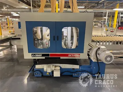 Used 2019 E-CHAIN ECT-48S ANGULAR DOUBLE END-TENONER LINE Woodworking Tenoners Ontario CA | Taurus Craco Machinery Inc #1314188