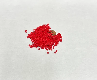 PP Plastic Pellets Polypropylene Resin Material Injection Molding Red 1100 Lbs