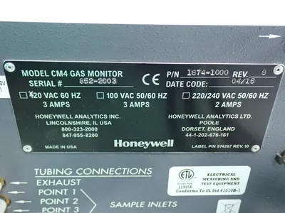 Used HONEYWELL ANALYTICS 18741000 Gas Monitors Ohio US | HGR 24 #755423
