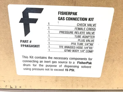Fisherpak FPAKGASKIT Gas Connection Kit Stainless Steel Maximum Pressure 15 PSI