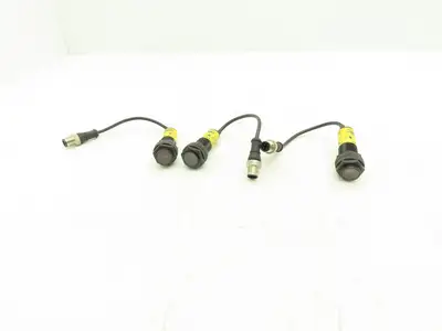 Banner S18-2VPRL-Q5 Photoeye Sensor Receiver 18mm 10-30VDC  Lot of 3