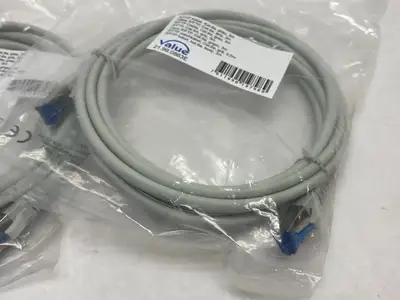 New | in-Stock VALUE CAT 6A ETHERNET PATCH CABLE 3M Cable & Wire | Maverick Industrial Sales #1103415