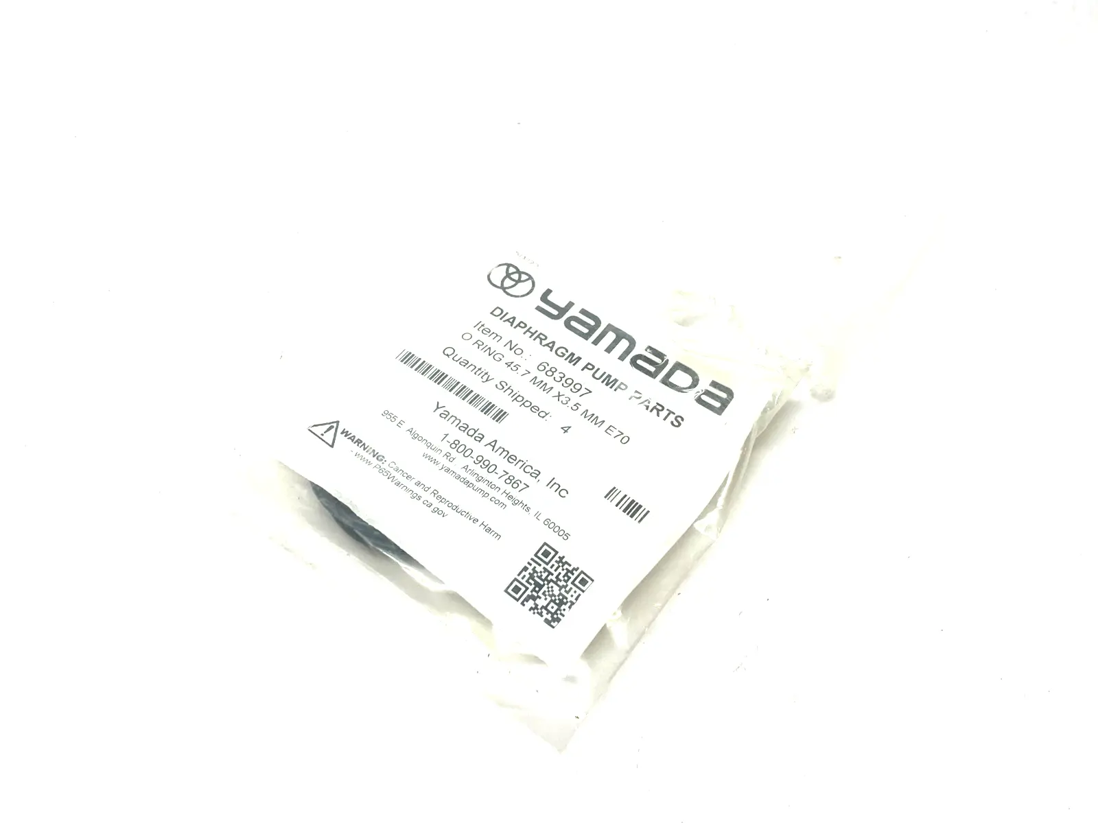 USED YAMADA O-RING KIT 45.7MM X 3.5MM E70