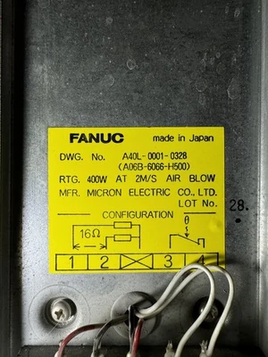 FANUC A40L-0001-0328/A06B-6066-H500 Discharge Resistor Unit | Shelby Machinery LLC (2)