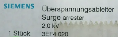 NEW SIEMENS 3EF4020 SURGE ARRESTER