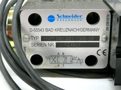 NEW SCHNEIDER KREUZNACH HVM 061-001-1300-2B SERVO VALVE D-55543 HVM06100113002B