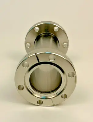 Conflat Flange 2.75" UHV Full Nipple 5" Length 304 Stainless Steel