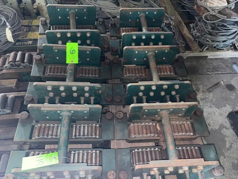 (4) 4 TON HILLMAN MODEL #B1-4  ROLLER TYPE MACHINERY MOVING SKATES: STOCK #22989