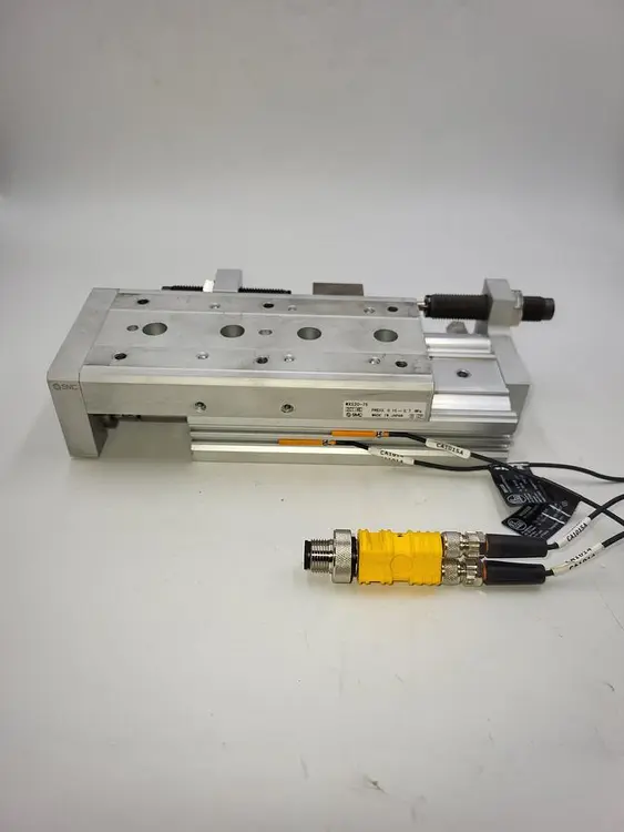 Used SMC SMC MXS20-75 CYL, SLIDE TABLE, AUTO-SW, MXS/MXJ GUIDED CYLINDER Pneumatic Cylinders | ND Industrial Surplus #1215820