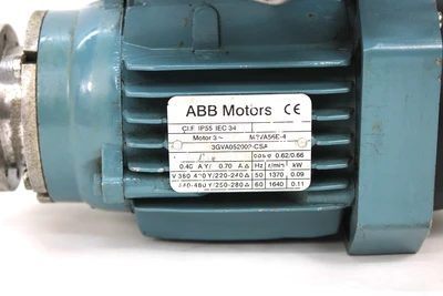 Used ABB M2VA56B-4 3GAA052002-BSV Motors (misc) | Industrial Parts R Us Inc. #366185