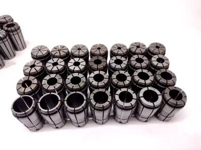 69 Pieces | Assorted CNC Spring Collets LOT OF 69 - Used