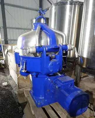 (2) Alfa-Laval SVSX 210B-74 concentrators, 316SS.