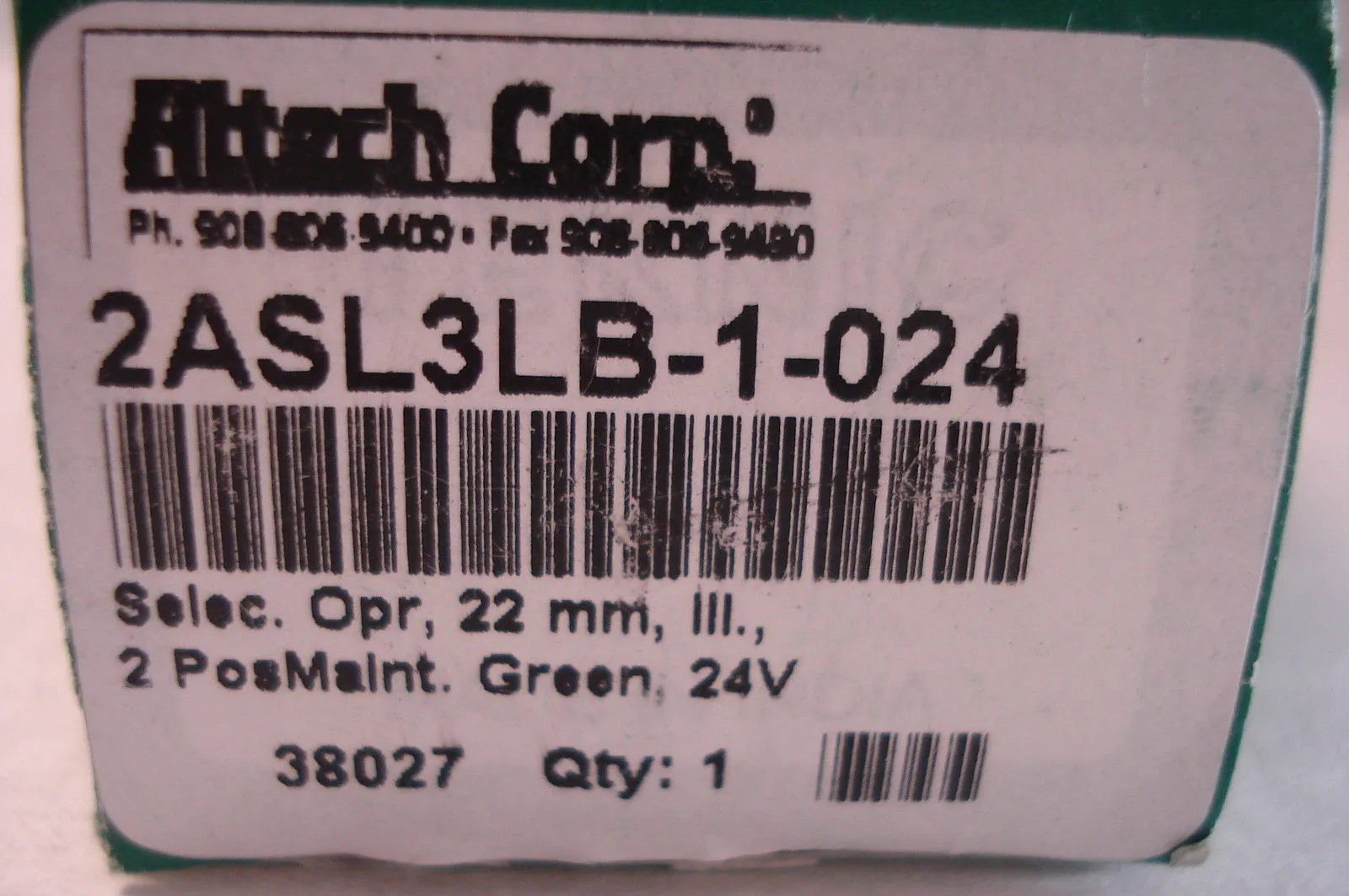 NEW ALTECH 2ASL3LB-1-024 SWITCH