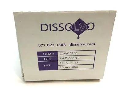 New | in-Stock Dissolvo Water Soluble Paper Commercial Materials & Supplies Michigan US | Maverick Industrial Sales #1393560