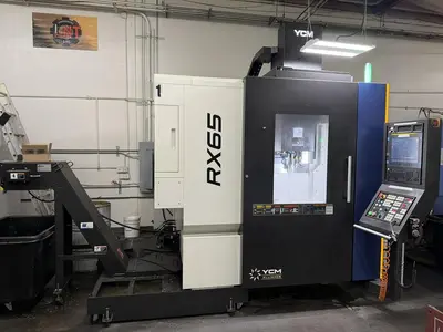 2022 YCM Mdl RX65 5-Axis CNC Vertical Machining Center, Low Hours,