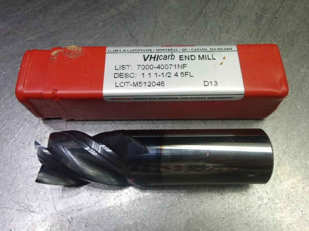 Minicut/VHIcarb 1" 5 Flute Carbide SQ Endmill 1" Shank 7000-40071NF (LOC3382)