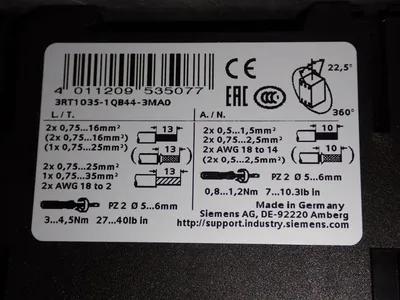 New | in-Stock SIEMENS 3RT10351QB443MA0 PLC Contactors Ohio US | HGR 24 #786940