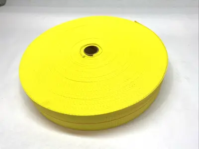 USED BULK-STRAP POLYESTER WEBBING YELLOW 4,900 LB WLL