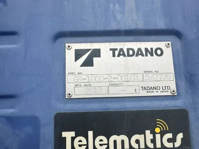 2012 Tadano GR-1000XL-2