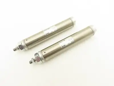 SMC NCMB106-0300S Pneumatic Spring Return Cylinder 1.06"Bore 2.5"Str Lot of 2