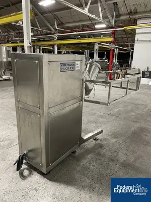 USED Bectochem 1 Cu Ft Bectochem V Blender, S/S