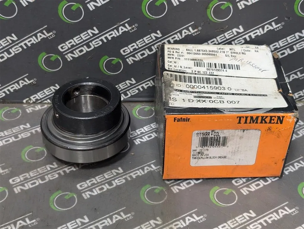 Timken 1111KRR+COL Eccentric Locking Collar Ball Bearing Insert New NIB