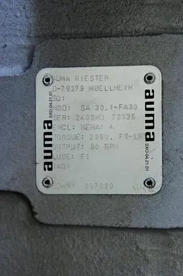 AUMA SA30.1-FA30 Electric Valve Actuator – New Surplus