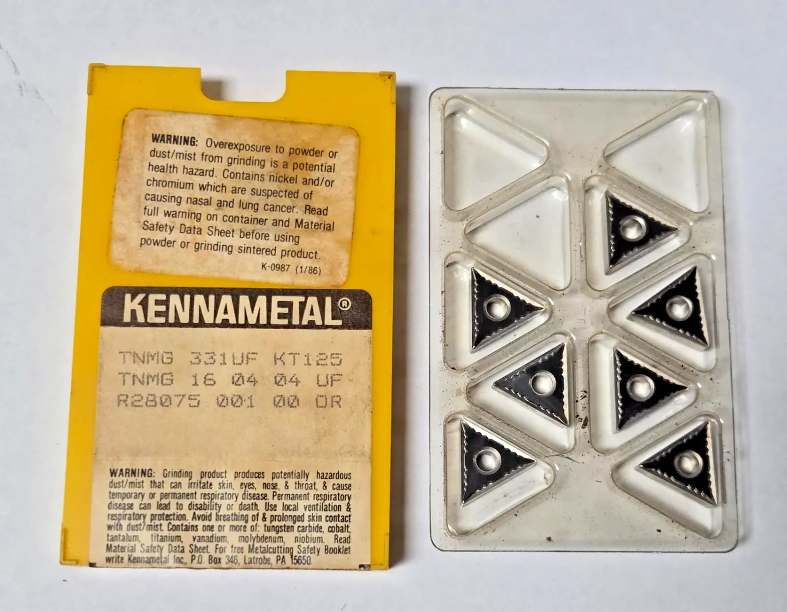 NEW Kennametal Does Not Apply