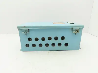 Wiegmann B140806CH Electrical Enclosure Box with 1492-H Terminal Blocks 14x8x6"