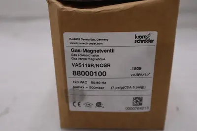 Kromschroder VAS115R/NQSR  GAS SOLENOID VALVE 88000100 NEW IN BOX STOCK H72A