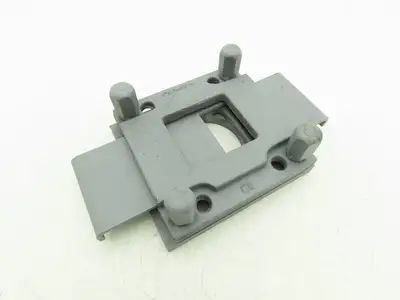 Steel Hopper Feed Bin Manual Slide Gate 3"Opening 6-1/4"x7" Flange Gray