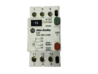USED ALLEN-BRADLEY SER. C MANUAL MOTOR STARTER 3-POLE 600V