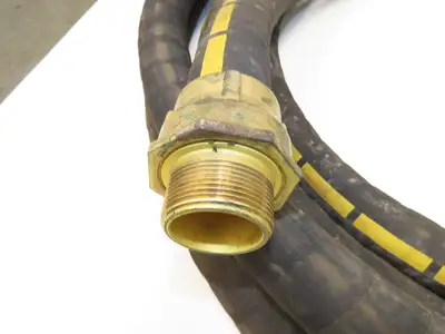 Buckeye Rubber MIL-H-6615 Transfer Hose 1-1/2" x 35'  w/Brass Fittings