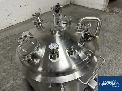 USED DCI Used 600 liter DCI Jacketed Receiver Vessel, Hastelloy C22, 45/150#