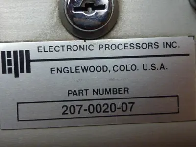 USED ELECTRONIC PROCESSORS 207-0020-07
