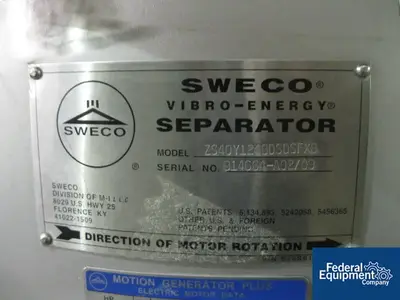USED SWECO 40" Sweco Screener Base, S/S