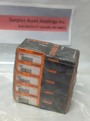 New | in-Stock TIMKEN B-86 Bearings | Surplus Asset Holdings #1198134