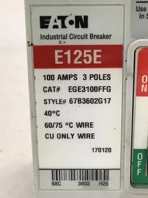 USED EATON CORP EGE3100FFG