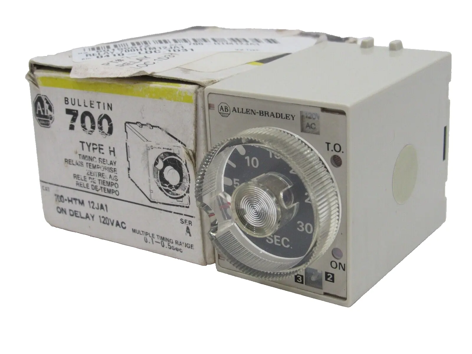 ALLEN BRADLEY 700-HTM12JA1 TIMING RELAY SERIES A 700HTM12JA1 NEW, SURPLUS