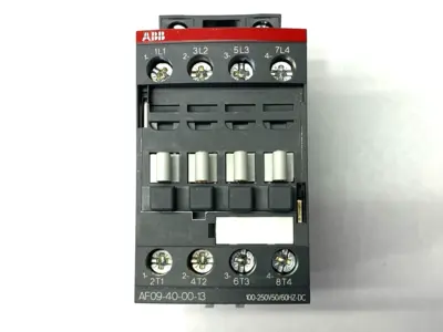 New | in-Stock ABB IEC Contactor 4-Pole 100-250V 50/60Hz AF09-40-00-13 Relays & Switches Michigan US | Maverick Industrial Sales #1391397