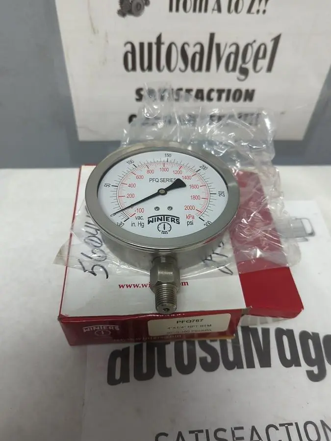 New | in-Stock WINTERS PFQ767 Universal Pressure Meters Ohio US | Surplus Asset Holdings #1237168