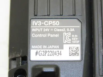 Keyence IV3-CP50 Touch Screen Control Panel 5.7" 640x480 24VDC IP40