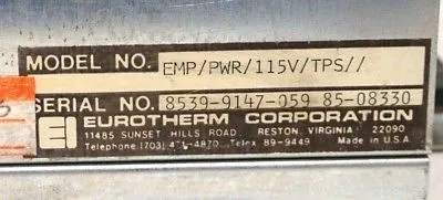 USED EUROTHERM CONTROLS EMP/PWR/115V/TPS// POWER MODULE EMPPWR115VTPS