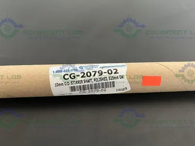 NEW CHEMGLASS CG-2079-02 BUTTON STYLE POLISHED STIRRER SHAFT 10MM