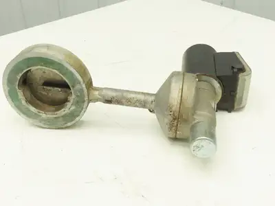 Krom Schroder MB 7NQ3  4" Wafer Butterfly Valve w/Solenoid Actuator 120VAC DN100