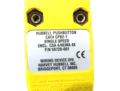 NEW HUBBELL CPB21 PENDANT STATION